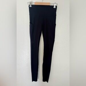 Tall: Lululemon Fast & Free Black Leggings with Pockets Size 4 with 30” Inseam